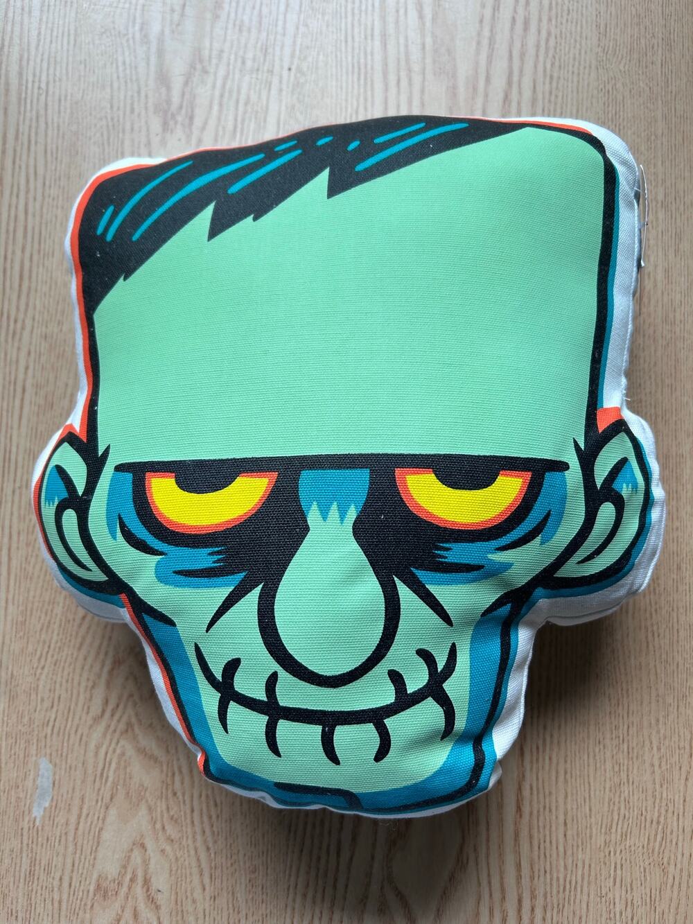 New Hyde and Eek! Boutique Glow-in-the-Dark Frankenstein 🧛Throw Pillow 14 x 12”